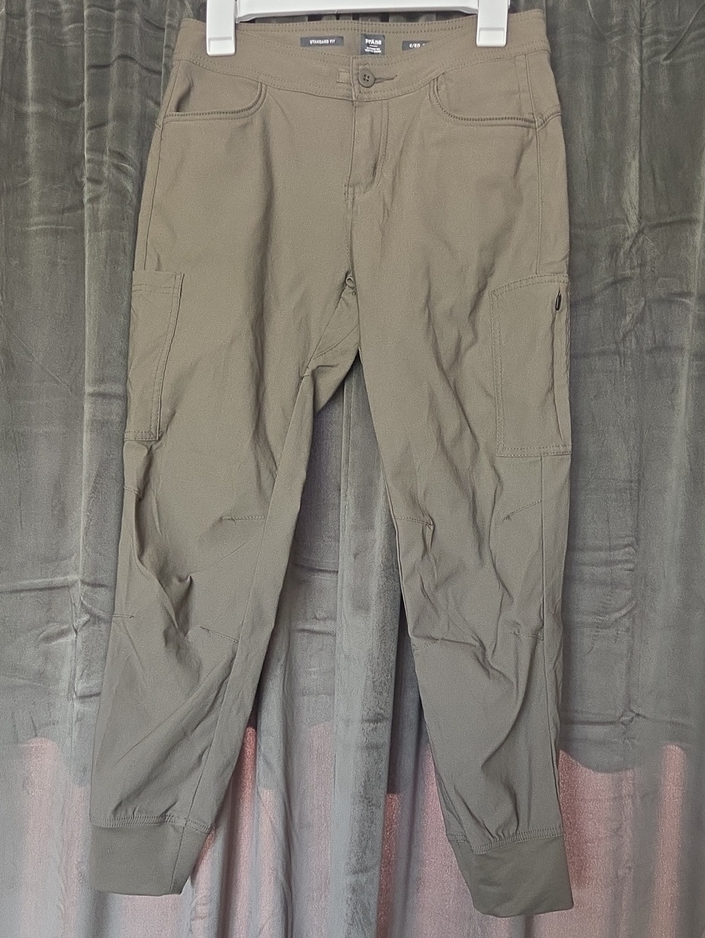 Prana Women's Olive Cargo Jogger Pants